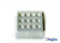 Plastic Bottom &amp; Cover Dental Lab Supplies 12 Slots Ceramic Mixing Plate