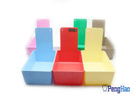 Colorful Plastic Material Dental Lab Tools / Dental Lab Pans With Clip Holder