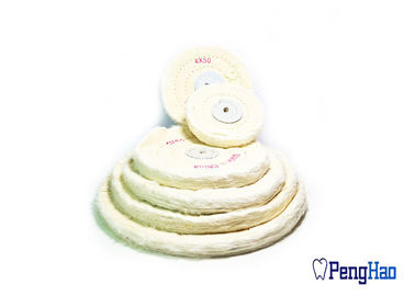 Wear Resistant Dental Rotary Tools White Cloth Buffing Polishing Wheel