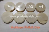PMMA Acrylic Disc CAD Cam System Use For Temporary Dental Crowns &amp; Bridges Making