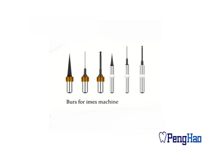 DLC Coated Type Dental Zirconia Milling Burs High Strength For CAD CAM System