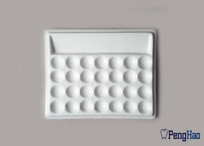 28 Wells Dental Laboratory Ceramic Mixing Slab 22*21cm With Plastic Cover