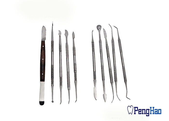10pcs/Set Stainless Steel Dental Laboratory Wax Carving Tools Instrument Kits
