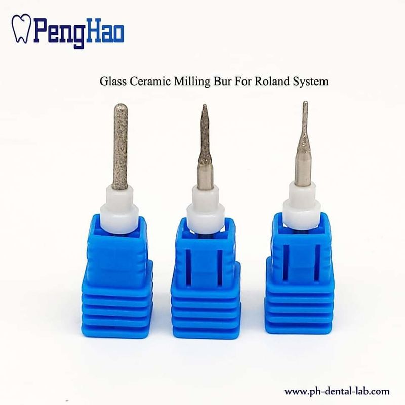 Diamond coating glass Dental Milling Burs for Roland system